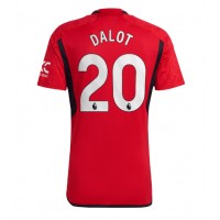 Manchester United Diogo Dalot #20 Domáci futbalový dres 2023-24 Krátky Rukáv